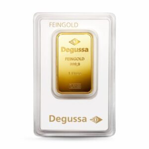 1 oz Degussa Goldbarren (geprägt) Vintage