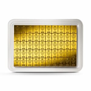 50 x 1 g Degussa Goldbarren - CombiBar® (geprägt) Vintage
