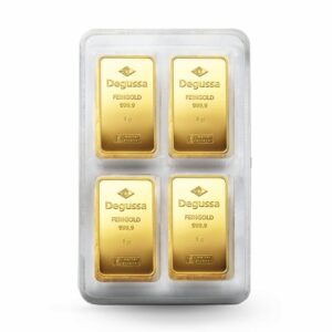 50 x 1 g Degussa Goldbarren - Combicube® (geprägt)