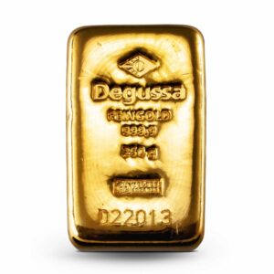 250 g Degussa Goldbarren Vintage (gegossen)